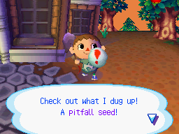 player dug up a pitfall seed player dug up a pitfall seed