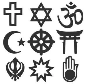 major world religions' symbols